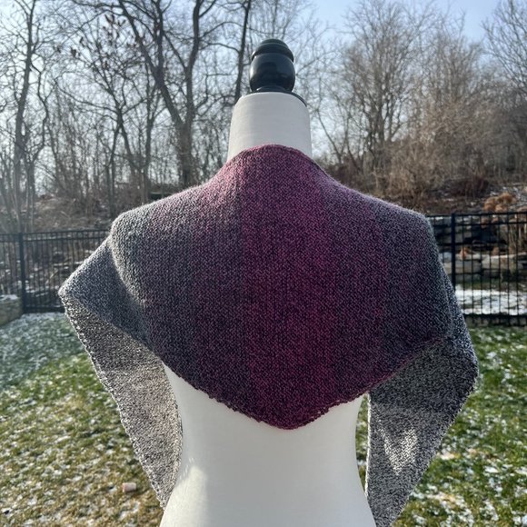 Knitted Kercheif Scarf - Picture 2 of 5